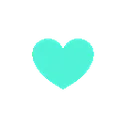 CyanSmallHeart1