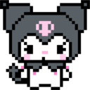 Pixel_Cute_Kuromi Discord emoji