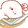 Bunny Bored Discord Emoji
