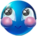 e_blue_blush Discord Emoji