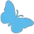 Cyan Butterfly Discord Emoji