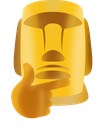 moyai_think Discord emoji