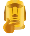 Moyai Think Discord Emoji