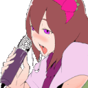 anime_MicrophoneDeepthroat Discord Emoji
