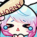 anime_SilverHornyBonk Discord Emoji