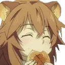 Raphtalia_eating_food Discord emoji