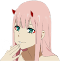 Zerotwo_smirk Discord emoji