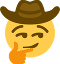 smug_cowboy_think Discord emoji