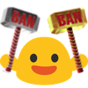 Blob_BANHAMMER Discord emoji