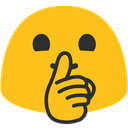 Blob_Shh Discord emoji