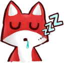 Fox Sleeping Discord Emoji