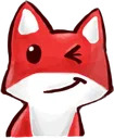 Fox Wink Discord Emoji