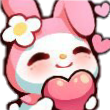 sanrio_MyMelody_heart_love Discord emoji