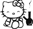 white_hellokittyM Discord Emoji
