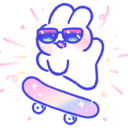 bunny_skateboard Discord emoji