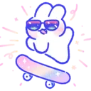 bunny_skateboard