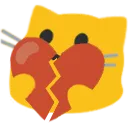 blobcatheartbroken Discord Emoji