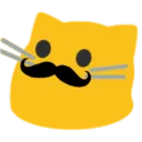 blobcatmoustache Discord Emoji