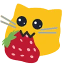 blobcatnomstrawberry Discord Emoji
