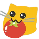 blobcatnomtomato Discord Emoji