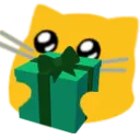 blobcatpresentgreen