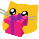 blobcatpresentpink Discord Emoji