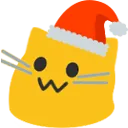 blobcatsanta Discord Emoji