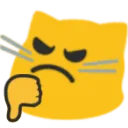 blobcatthumbsdown Discord Emoji