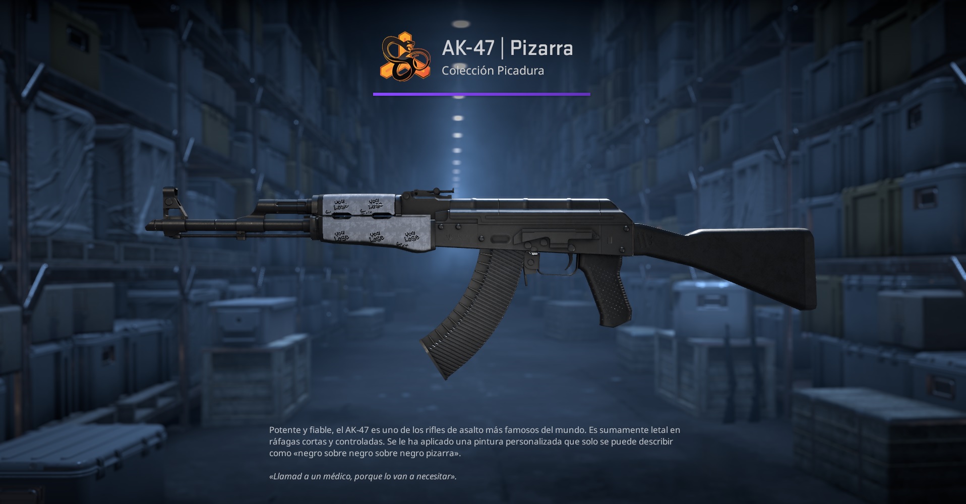 AK-47 | Pizarra (Bastante desgastado)