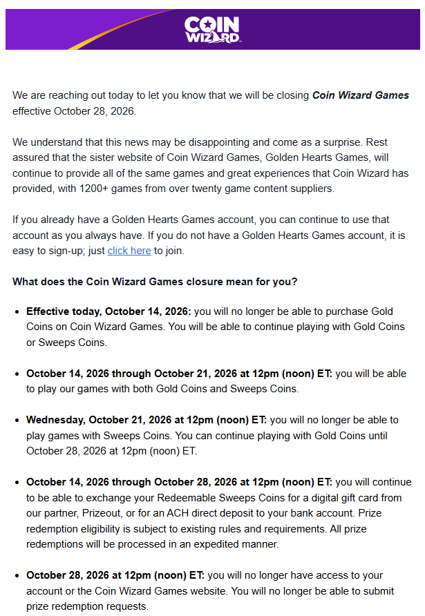 Coin Wizard Games