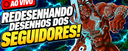 🔴 REDESENHANDO DESENHOS DOS SEGUIDORES — AO VIVO! 02