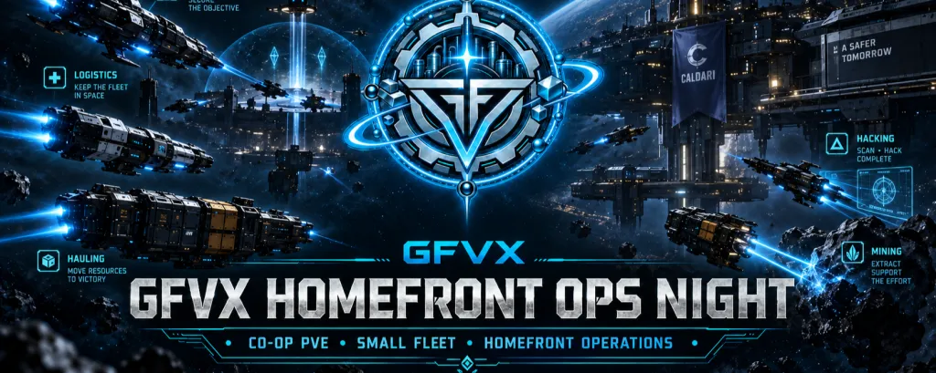 GFVX AMARR HOMEFRONT OPERATIONS II GFVX event poster
