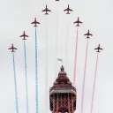 the red arrows