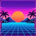 Retrowave Forest