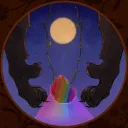 Behind the Yellow Moon