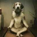 dog meditating fan club