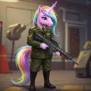 Regenbogen Einhorn Simulator