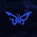 Blue Rising fluttering