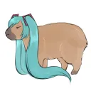Miku is a capybara, not food Discord Server Icon