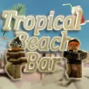 Tropical beach bar