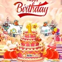 1st happy birthday cake