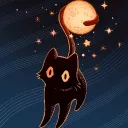 Mooncat Realm⭒₊ ⊹₊ ⊹⭒₍^. .^₎⟆ Discord Server Icon
