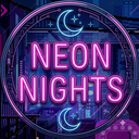 🌙・Neon Nights ✦ ᴄʜɪʟʟ • ꜱᴏᴄɪᴀʟ • ꜰᴜɴ • ɢᴡʏꜱ • ᴄᴏᴍᴍᴜɴɪᴛʏ • ʜᴀɴɢᴏᴜᴛ Banner