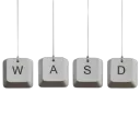 Print(‘WASD’)