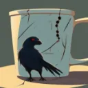 Caffeinated Crows Coffee Cup