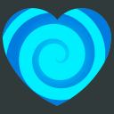 Blue swirly twirlys