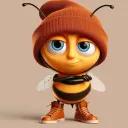 bee wif hat