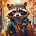 Language Raccoon Discord Server Icon