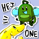 ⌗ !! ꒰ HFJ ONE ꒱ 🎒ᶻ 𝗓 𐰁 Discord server icon