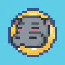 Pixelated Pygmy Hippos